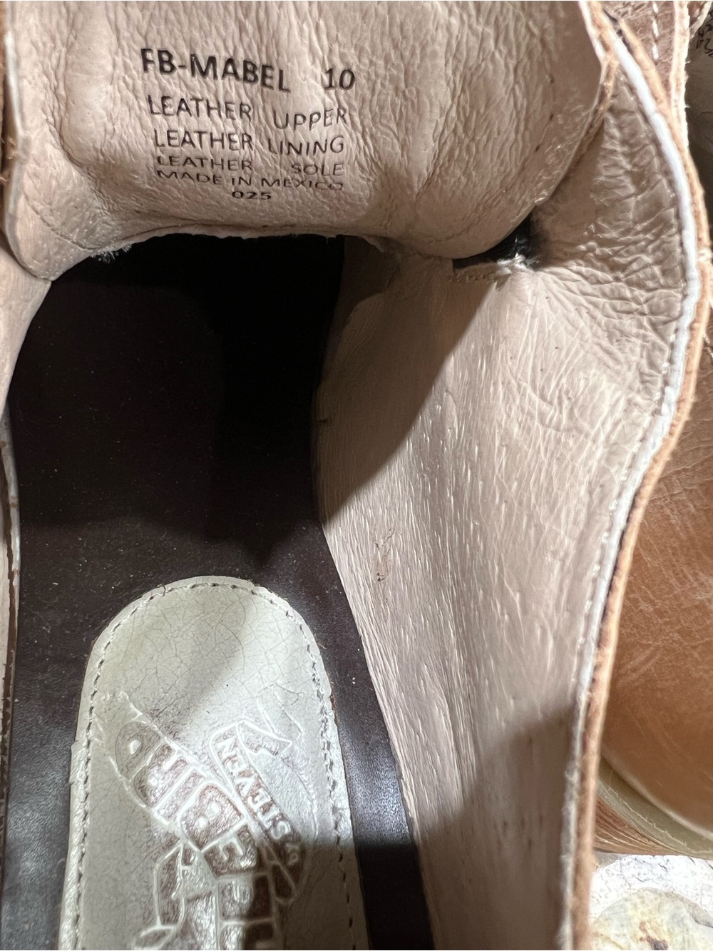 Freebird Mabel Taupe Multi Leather Western-Inspired Slip-On Oxford Loafer 10 - Picture 10 of 14